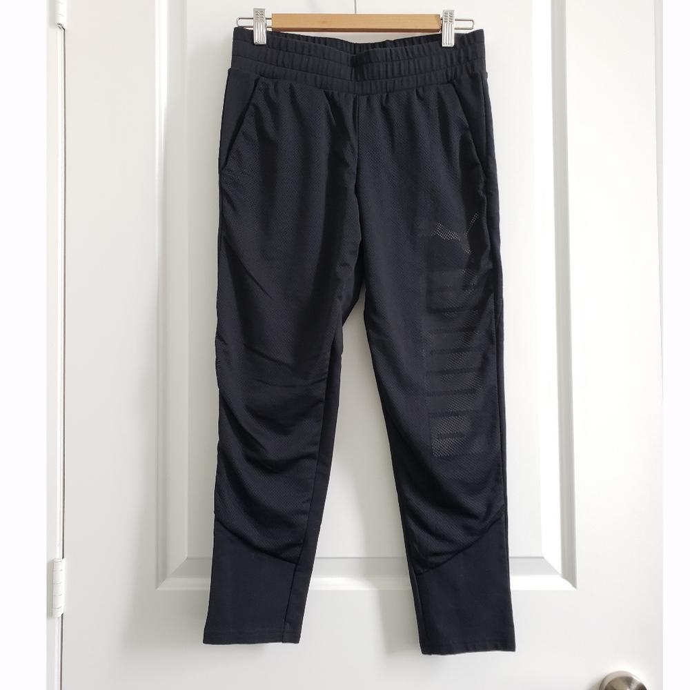 PUMA Mesh Slim Fit Jogger Pants  - Size S
